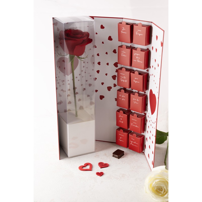Coffret Rose Rouge